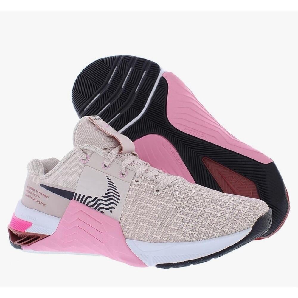 Nike Women's Metcon 8 training sneakers in the "Barely Rose"